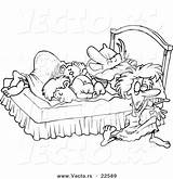 Vector Of A Cartoon Boy And Father Kicking Mother Out Their Bed  sketch template