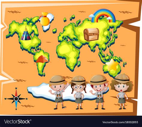 World Map Clipart For Kids