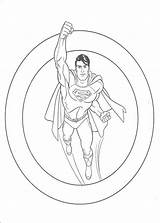 Pinto Dibujos Superman En Círculo Para Colorear sketch template