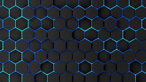 Blue Honeycomb Background