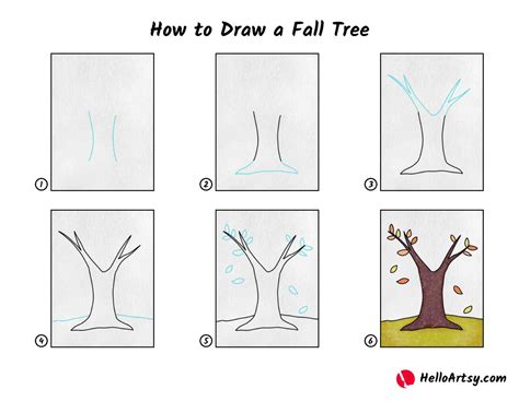 How to Draw a Fall Tree - HelloArtsy