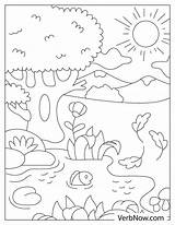 Preschool Nature Coloring Page To Print Out sketch template