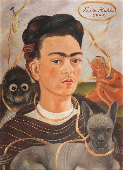 Self-portrait with Small Monkey [Frida Kahlo] | Sartle - Rogue Art History