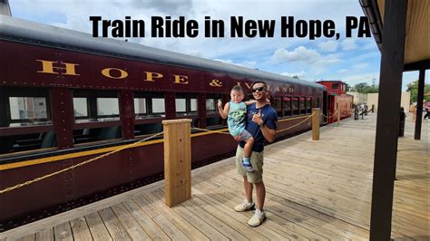 Riding a Real Train! New Hope Railroad - YouTube