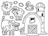 Coloring Pages Of Farm Animals For Preschoolers At GetColoringscom  sketch template