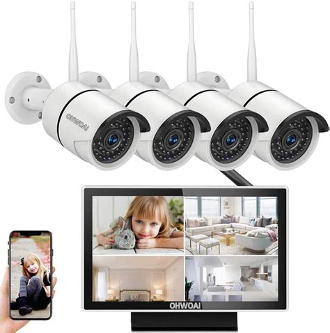 8PCS 1080P 2.0MP CCTV WI-FI IP Cameras for Homes,OHWOAI HD Surveillance Video Security System ...