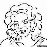 Oprah Winfrey Coloring Page sketch template