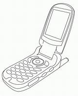 Cell Phone Coloring Page  Home sketch template