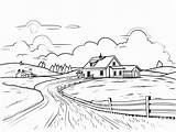 Prairie Habitat Coloring Activity  Page sketch template