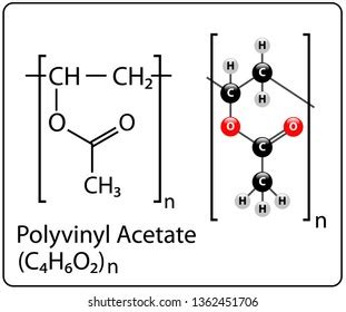 Polyvinyl Acetate Molecule Structure Stock Vector (Royalty Free) 1362451706 | Shutterstock