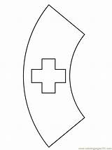 Free Coloring Pages Of Nurse Hat Template Sketch Page sketch template