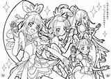Doki PreCure Coloring Pages  AniYukicom sketch template