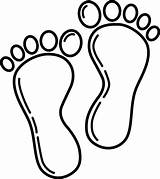 Baby Feet Coloring Page sketch template