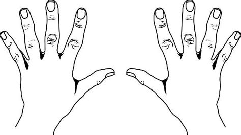 Ten Finger Hands Coloring Pages : Best Place to Color | Hand coloring, Clip art, Coloring pages