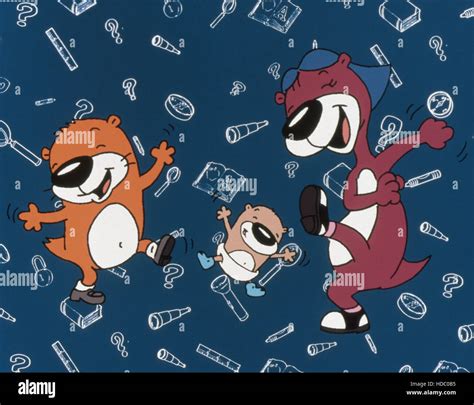 PB & J OTTER, (from left): Peanut Otter, Baby Butter Otter, Jelly Otter, 1998-2000. © Disney ...