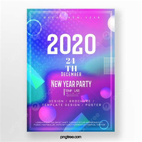 Trend Colorful 2020 Party Poster Template Download on Pngtree