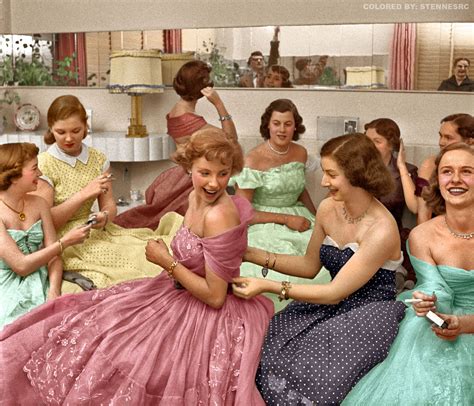 House Party: 1950 (colorized) | Vintage outfits, Historical photos ...