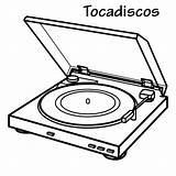 TOCADISCOS DIBUJOS PARA COLOREAR sketch template