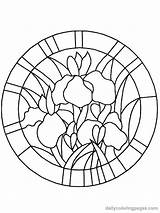 Stained glass Window coloring Pages Download And Print For Free sketch template