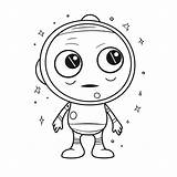 Cute Coloring Page Of An Astronaut And Space Suit Vector Basic Simple  sketch template
