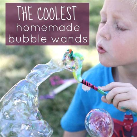 Homemade Bubble Wands for Kids - Toddler Approved