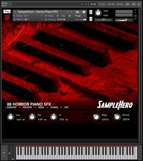 88 Horror Piano SFX - SampleHero - Virtual Instruments