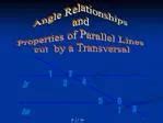 PPT - Angles formed by Transversal and Parallel Lines March 9, 2011 ...