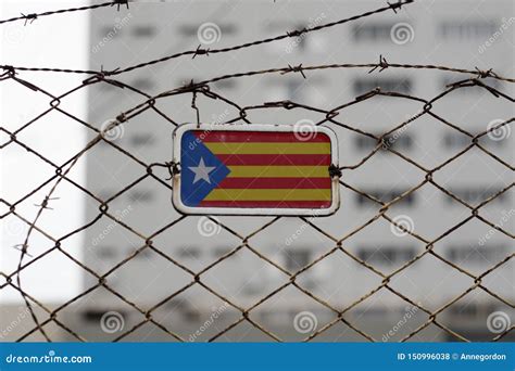 Independence Flag Of Catalonia Stock Photo - Image of activity, blurred ...