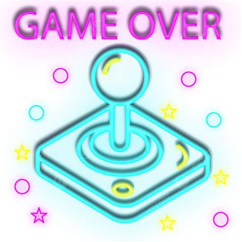 Game Control Neon PNG Image, Colorful Neon Game Effect With Control Design, Neone Game, Joystic ...