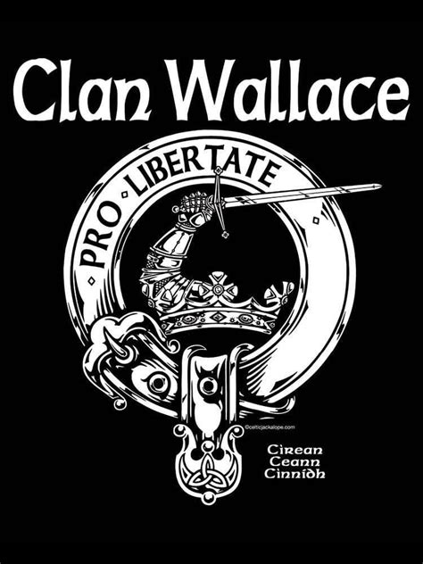 Clan Wallace Clansman's Crest Badge T-Shirt ⋆ Celtic Jackalope