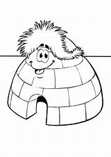 Free Igloo For Kids Coloring Page  Printable Pages sketch template