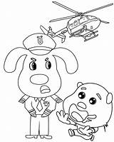 Sheriff Labrador With badge coloring Pages sketch template