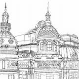 Adult Coloring Books Cities Pages sketch template