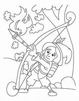 Archery Coloring Pages To Print sketch template