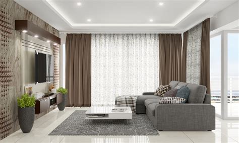 8 Modern Curtain Designs For Living Room | Design Cafe