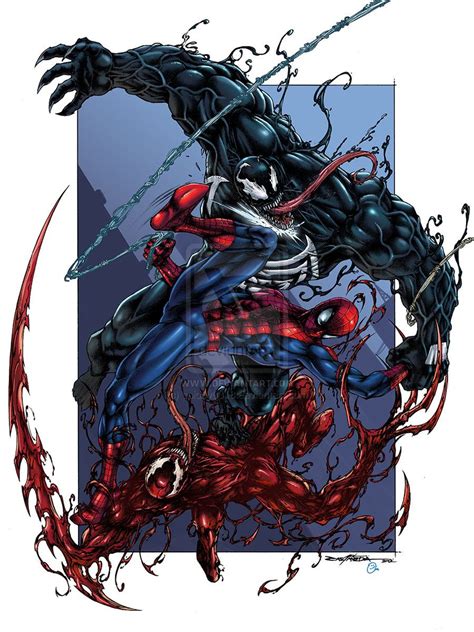 the spider - man is fighting with his opponent in this art work by ...