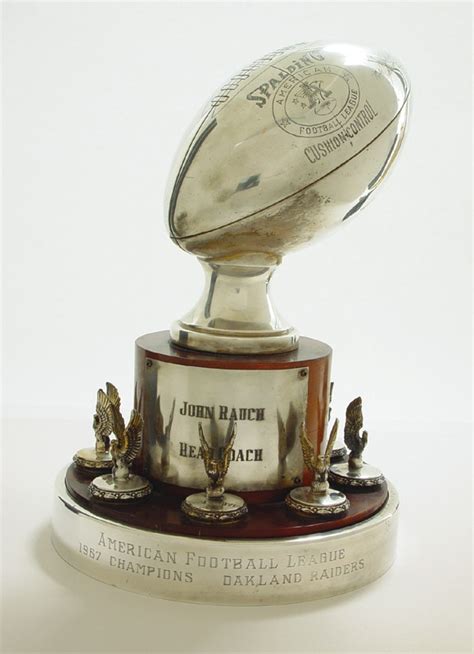 1967 Oakland Raiders AFL Championship Trophy