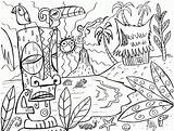 Hawaiian Coloring Pages sketch template