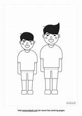 Free Brother Coloring Page  Coloring Printables Kidadl sketch template