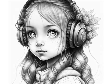 30 Cute Anime Girl Portrait Drawing Coloring Pages Fo - vrogue.co