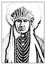 Indian Chief Coloring Page At GetColoringscom  Free Printable sketch template