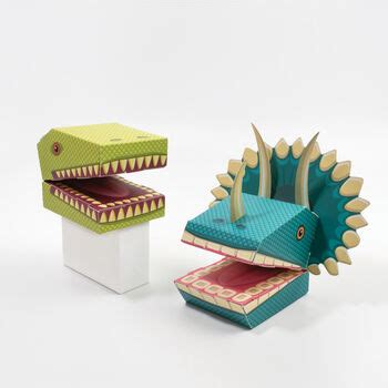 Create Your Own Dinosaur Puppets Kit By Clockwork Soldier