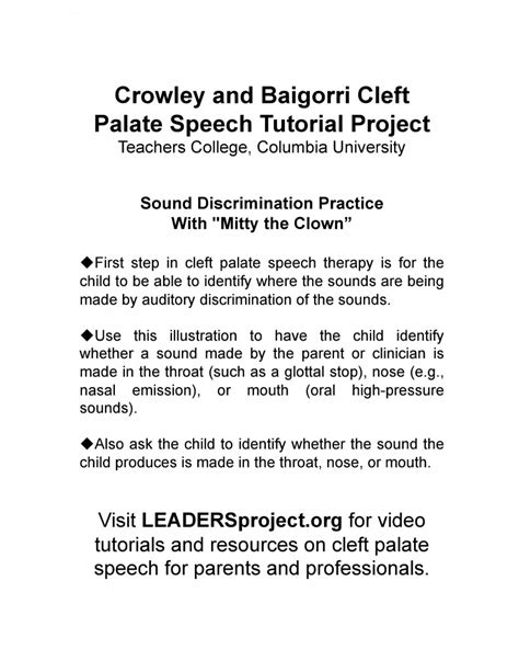 Cleft Palate Clown page 2 | LEADERSproject