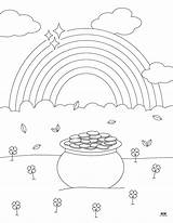 Pot Of Gold Templates & Coloring Pages  33 Printabulls sketch template