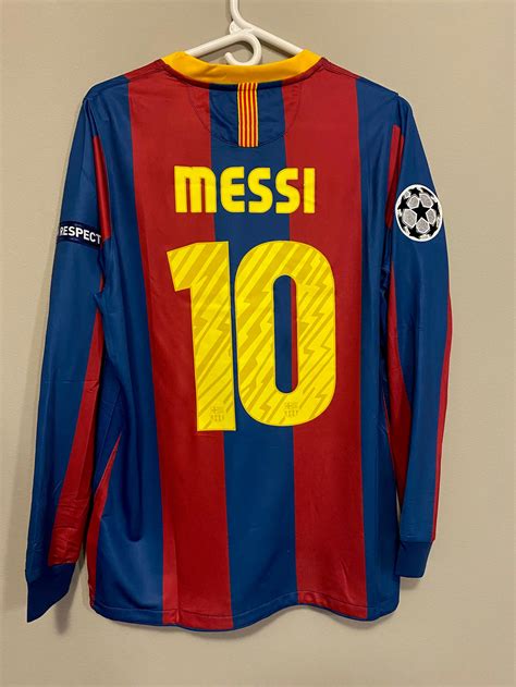 Barcelona Messi 2011 UCL Final Long Sleeve Jersey – 210RetroSoccerJerseys