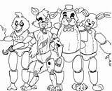 Withered Bonnie FNAF Coloring Page  Free Printable Pages For Kids sketch template
