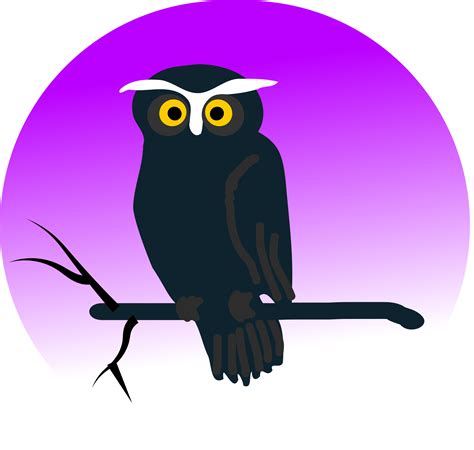 Clipart - Halloween owl