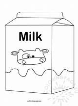 Milk Coloring Sheet sketch template