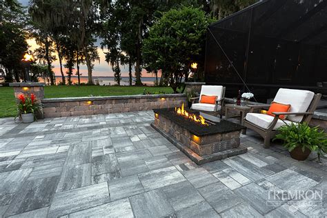 Bluestone Pavers Tremron Jacksonville Pavers, Retaining Walls, Fire ...