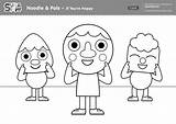 If Youre Happy Coloring Page  Super Simple sketch template